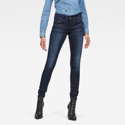 G-Star Raw Jeans - G-Star Midge Cody Mid Skinny jeans Farmer Nadrág Kék Magyarország | ZSF55YM